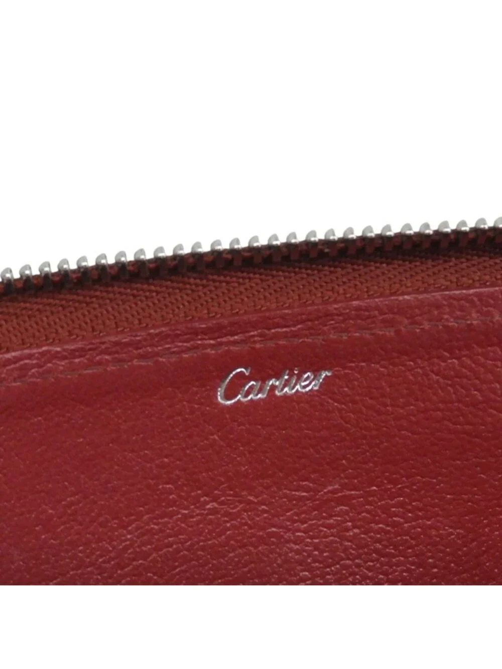 Cartier Marcello de Cartier Zip Around Wallet Red Case